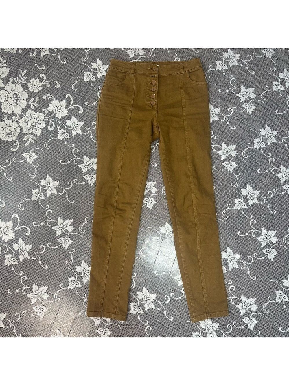 Ulla Johnson Exposed Button Skinny Jean Sz 0